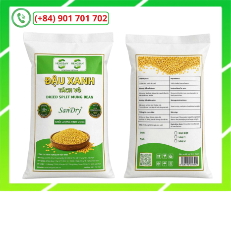 Đậu Xanh Tách Vỏ SanDry 